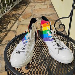 Converse Pride Men's Women's Unisex High Top Trainer Rainbow