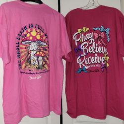 New 2 with tags XL Pink Blessed girl bible verse shirts 