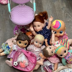 Dolls, Doll Clothes, Doll Chair 
