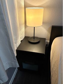 Black Nightstand BRIMNES IKEA