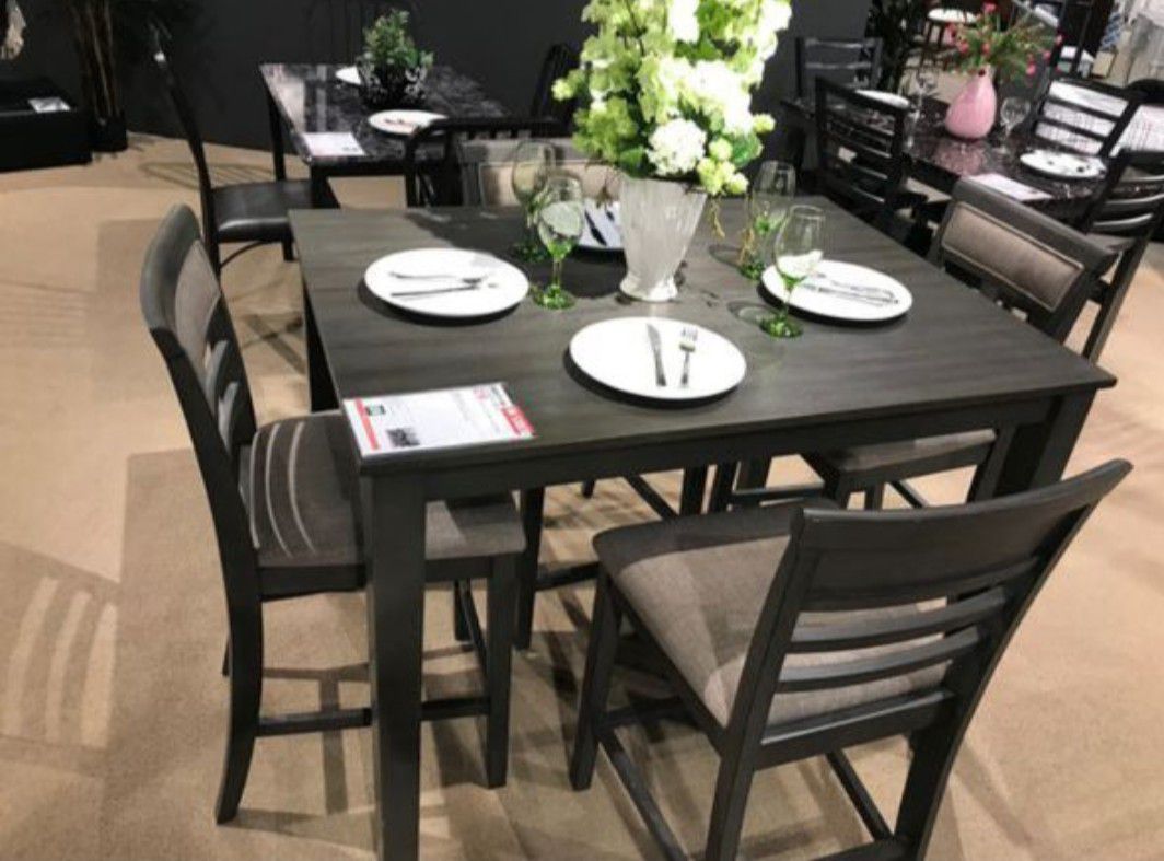 Counter height table set