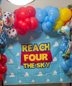 Reach Four the Sky birthday banner