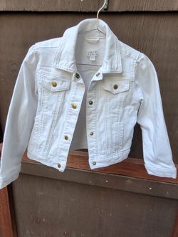 Janie And Jack White Denim Jacket