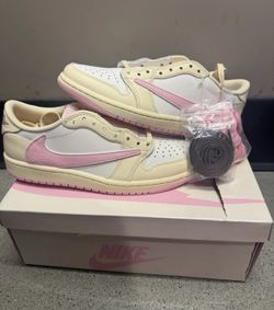 Travis Scott 1 low "Shy Pink"