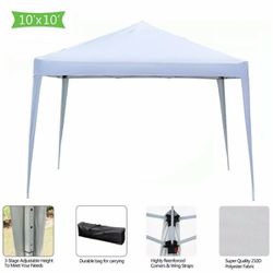 10x10 Ft EZ POP UP CANOPY TENT PARTY SPORTS OUTDOOR SHADE RAIN CARPA 