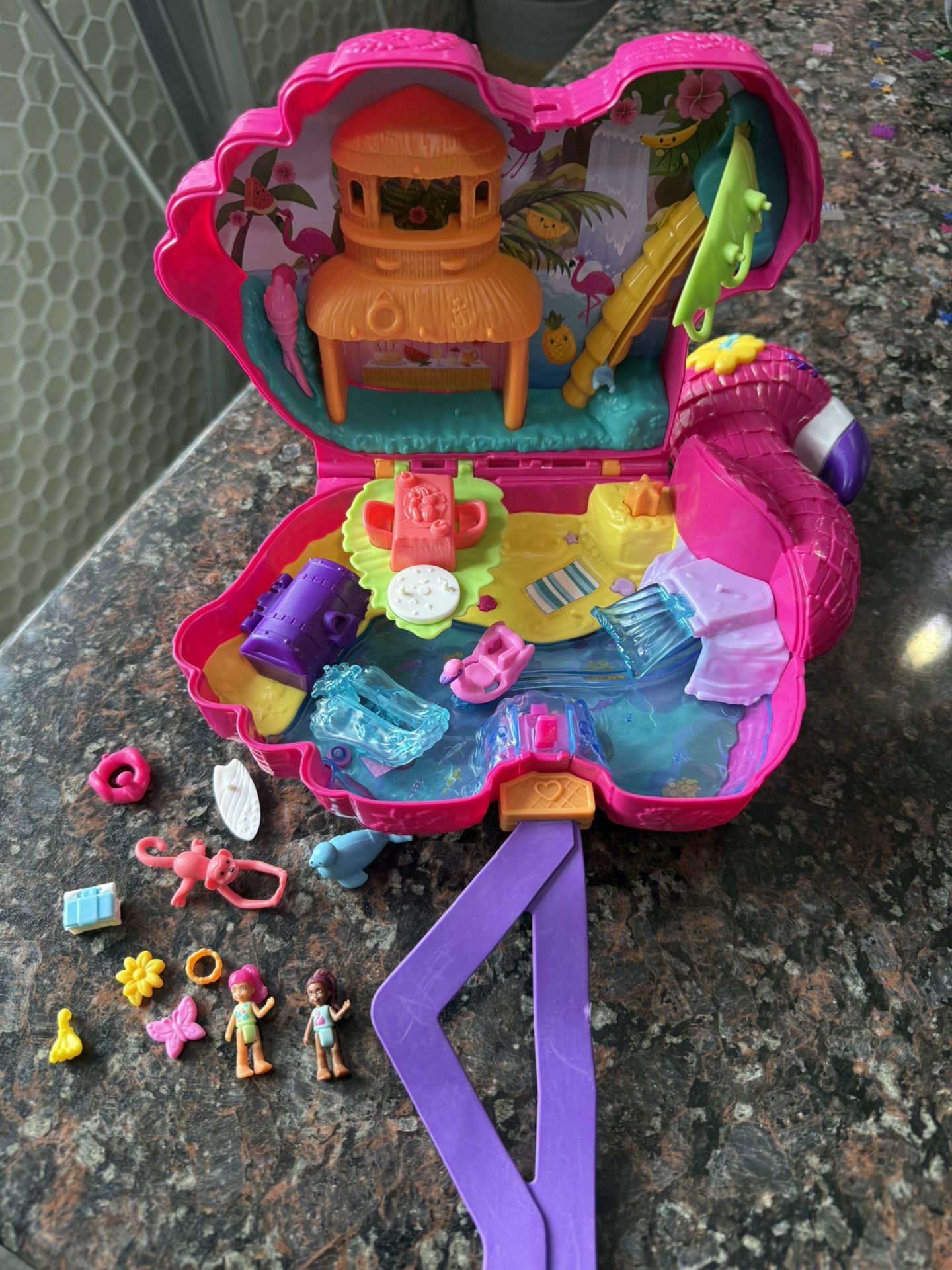 POLLY POCKET FLAMINGO PARTY