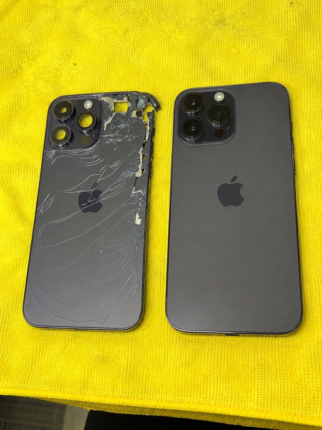 iphone CRACKED screen back glass battery not charging iPhone 16 pro max 14 15 pro 17 13 max