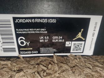 6 RING JORDAN'S AQUA Asking 110