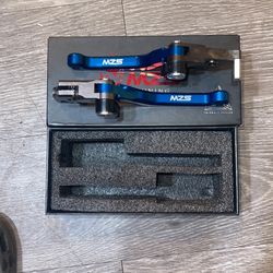 Blue Motorcycle Clutch Brake