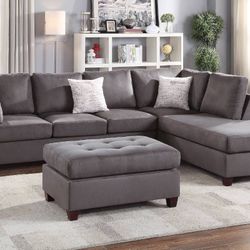 Sectional Sofa + Ottoman 