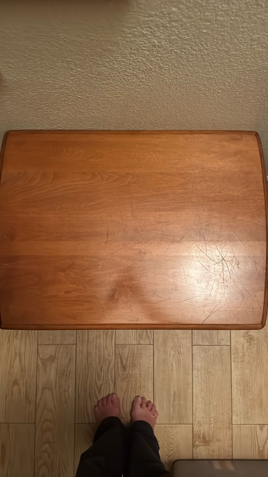 Maple End Table - Storage Underneath - Great Shape.