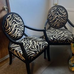 Set of Zebra Chairs