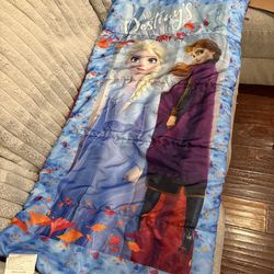 Frozen sleeping bag