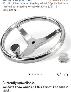 Universal 13.5” Boat Steering Wheel