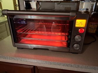 Breville, Compact Smart Oven Countertop Toaster Oven, Brushed Stainless Steel