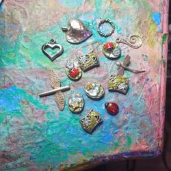 Lot Of vintage Pendants and Beads
