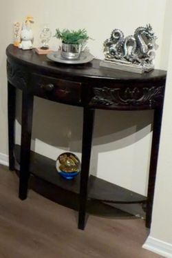 Solid wood table