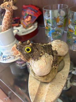 Horned Toad Lizard Resin Figurine