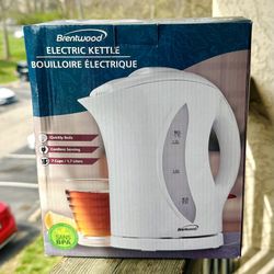 NEW Brentwood Electric Kettle – 1.7L Capacity (White)