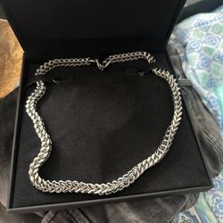 Cuban Curb Chain Necklace 3.75mm Hollow 10K White Gold 24"