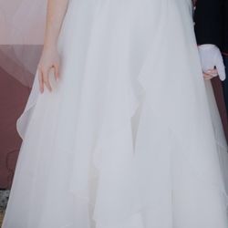 Beaded Chiffon A-line Wedding Dress 