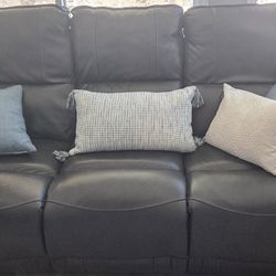 Leather Recliner Sofa & Loveseat