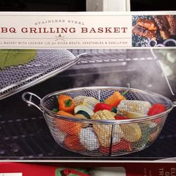 BBQ GRILLING BASKET (Stainless Steel) 11.5 "Diameter 