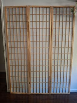 Japanese-style Shoji folding room divider