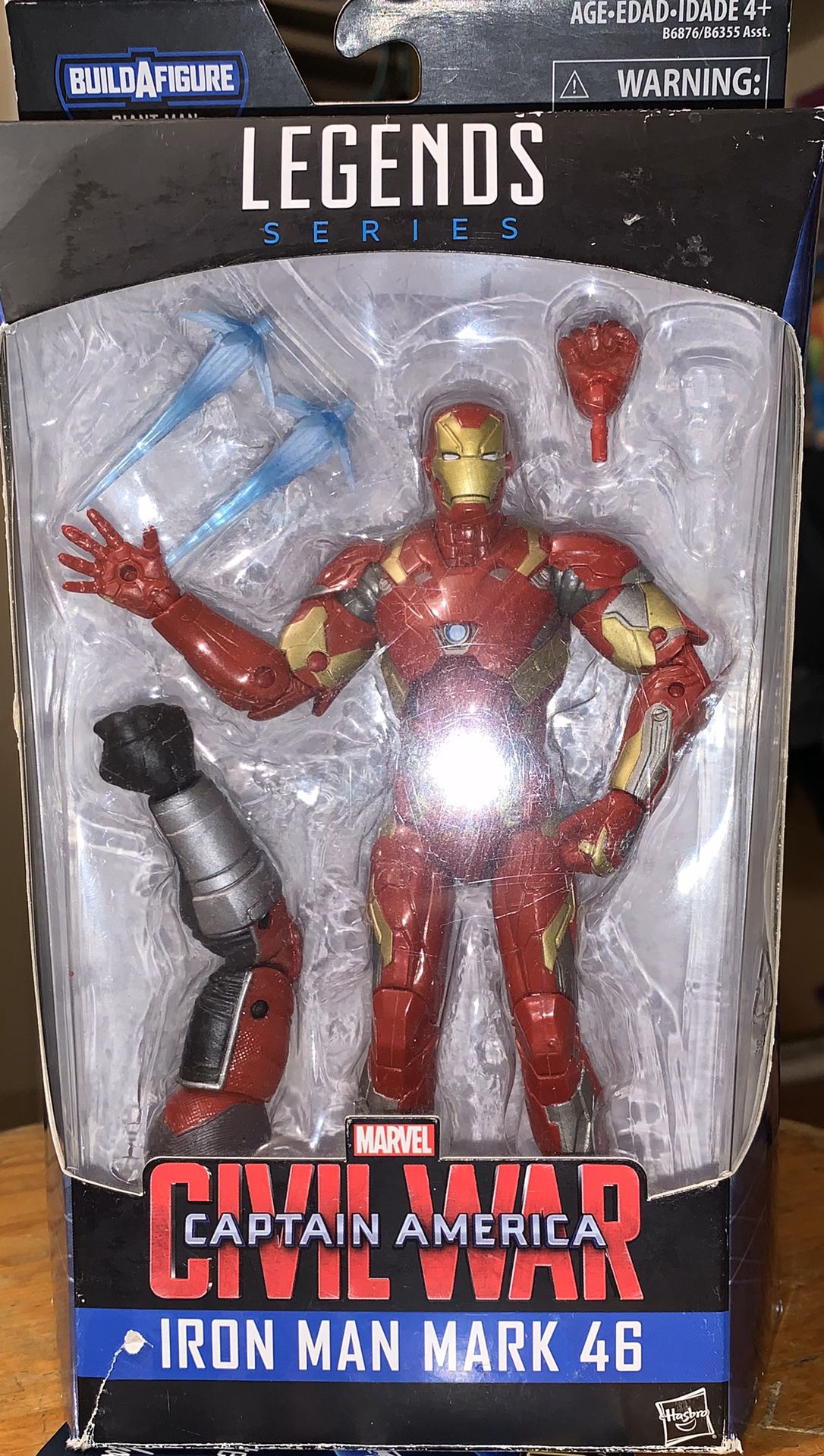 Marvel Legends Civil War Captain America: Iron Man Mark 46 (Giant Man BAF) - NEW Hasbro