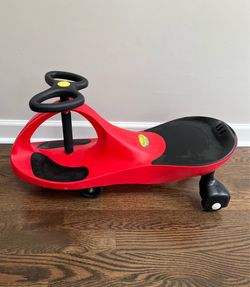 PlasmaCar Wiggle Car Ride on Toy for Toddlers (Red)