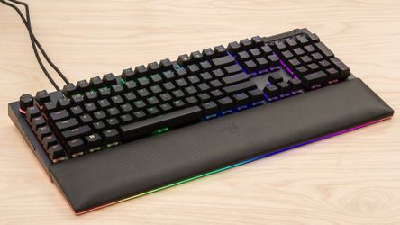 Razer BlackWidow V4 Pro Wired Mechanical Gaming Keyboard: Yellow Switches Linear & Silent - Doubleshot ABS Keycaps - Command Dial - Chroma RGB - Magne