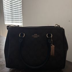 Coach Mini Surrey Signature Canvas Purse