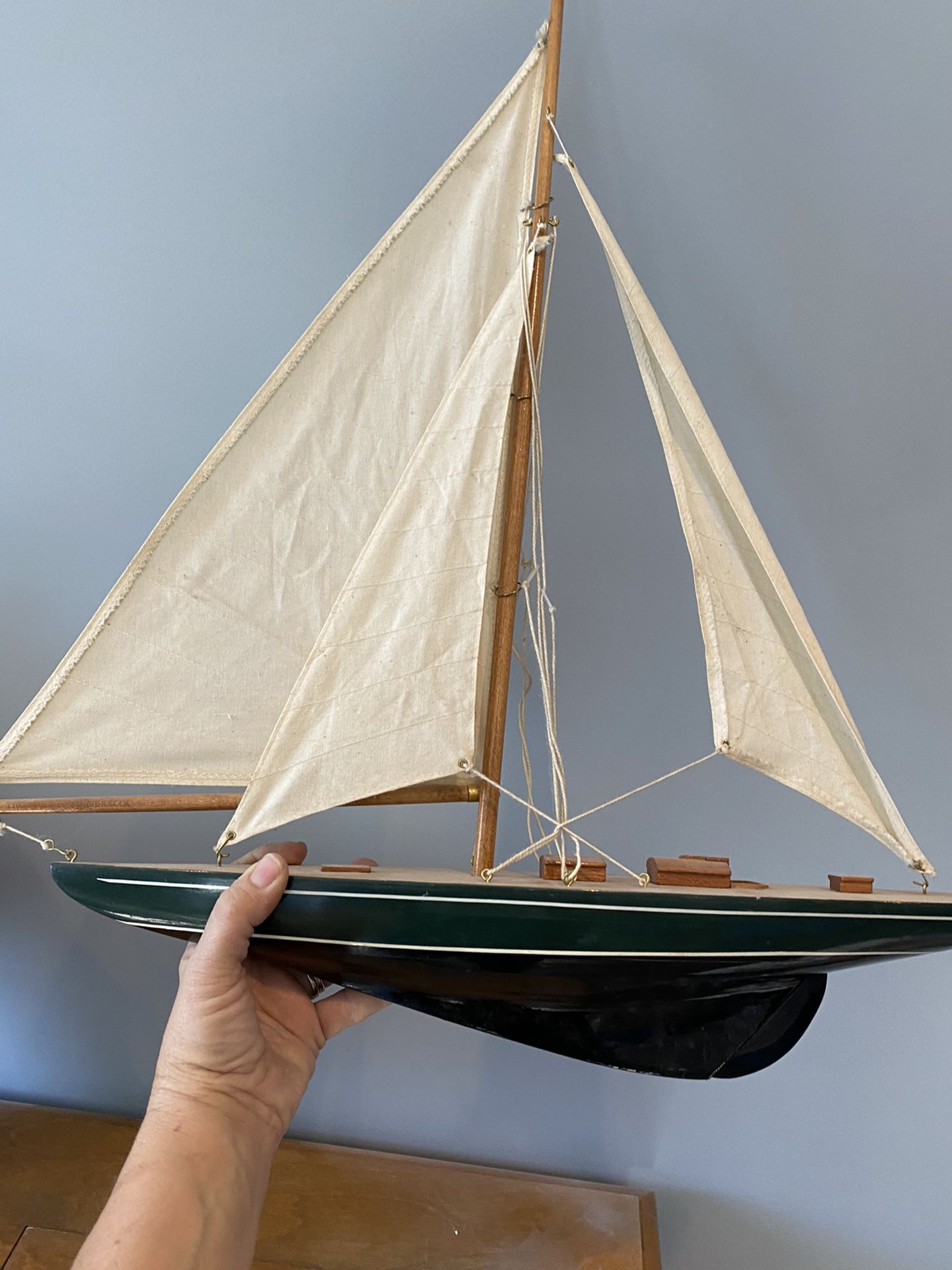 Sail boat with stand