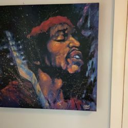 Jimi Hendrix Oil Paintng 