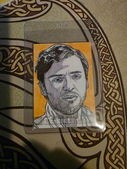 Star Wars Masterwork Poe Dameron Topps Card Sketch