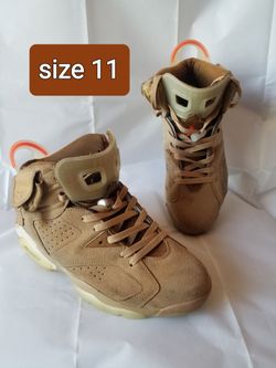 Size 11 Jordan 6 Travis Scott Khaki 