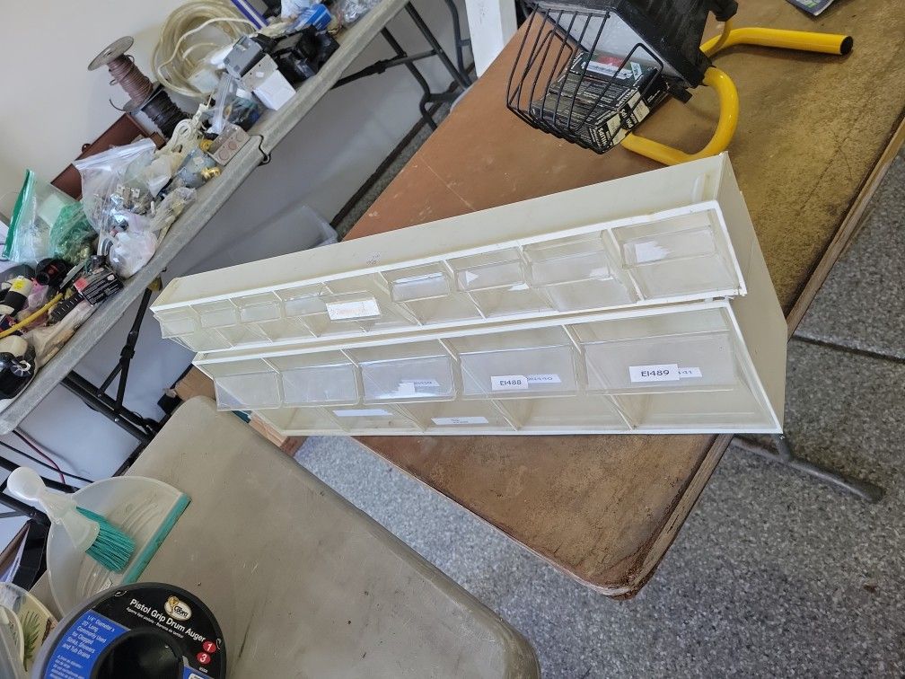 2 Storage Containers With Little Sections