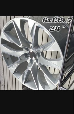 24" Custom Truck & SUV Wheels | Bolt Pattern: 6x139.7 (6x5.5) ​Upgrade your ride’s profile instantly! Heavy-duty 24-inch wheels built to fit the most 