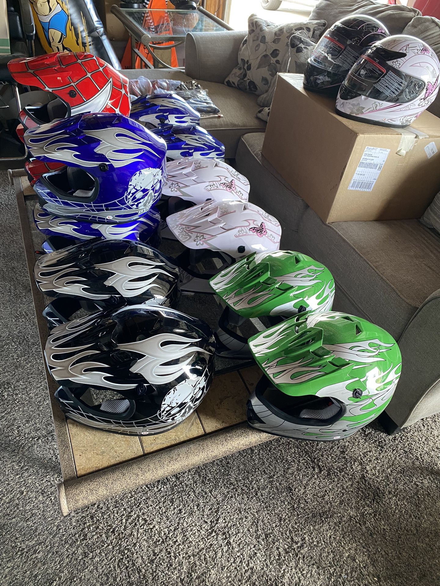 Dirt Bike And Motorcycle Helmet