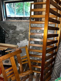 Wooden futon frame