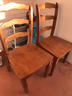 Wooden Chair for 3