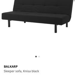 IKEA Black Futon Couch And Sleeper $120- Barely Used