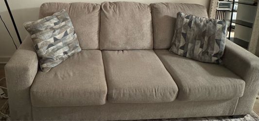 Modern Fabric Couch - Excellent Condition