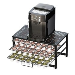 4 Tier Coffee Pod Holder Rack for K Cup,
105 Pod Pack Capacity Rack, Metal