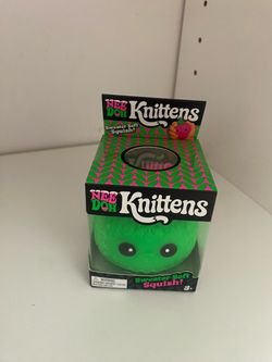 Nee Doh Knittens Squishy Toy Green