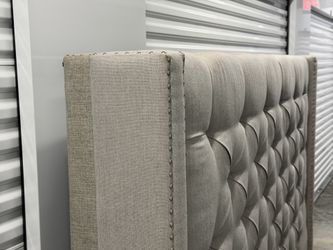 Pottery bond queen headboard