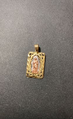 10k real solid gold pendant 1” and 1.7gr