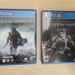 Shadow Of Mordor and Shadow Of War PS4
