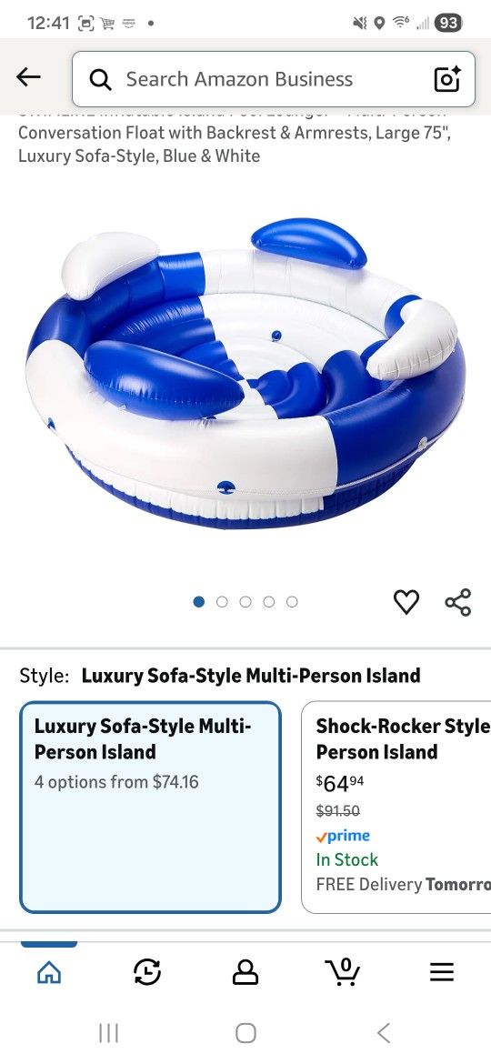 Island Super Lounge Pool Inflatable