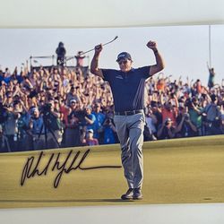 Phil Mickelson Signed 8x10 Photo – Tournament Celebration Golf Autograph w/ COA
